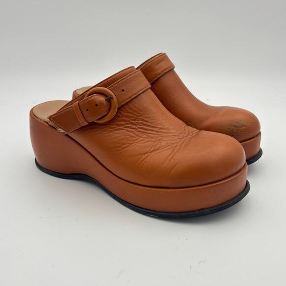 Paloma Wool Shoes - Paloma Wool Odessa Clogs Platform Leather Chunky Clogs Women's 38 Boho Y2K